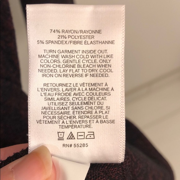 New with tags Express dark purple sweater dress - Picture 7 of 7